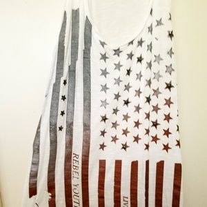 R&R American flag tank top